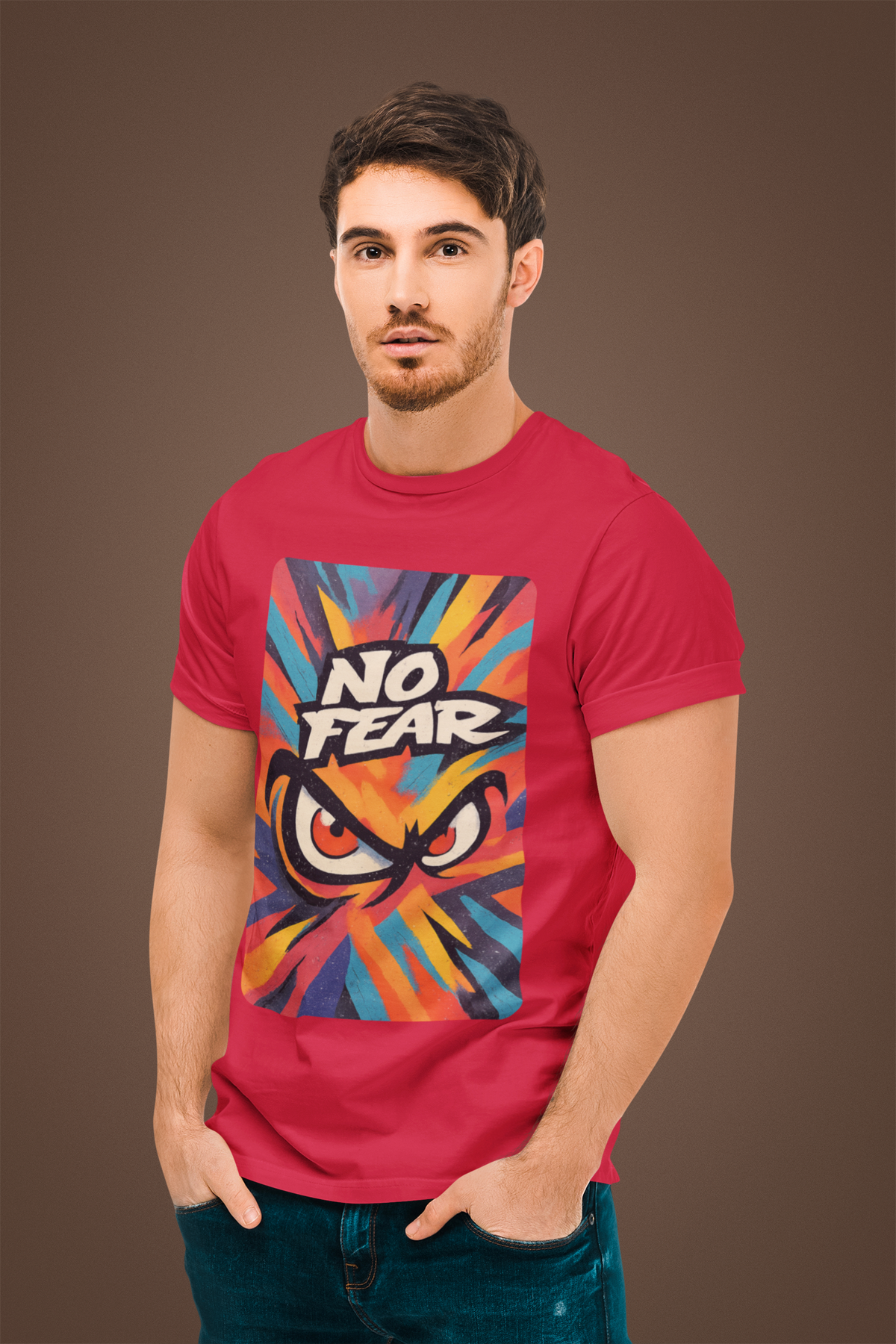 No Fear - Men's Half Sleeve Round Neck T-Shirt
