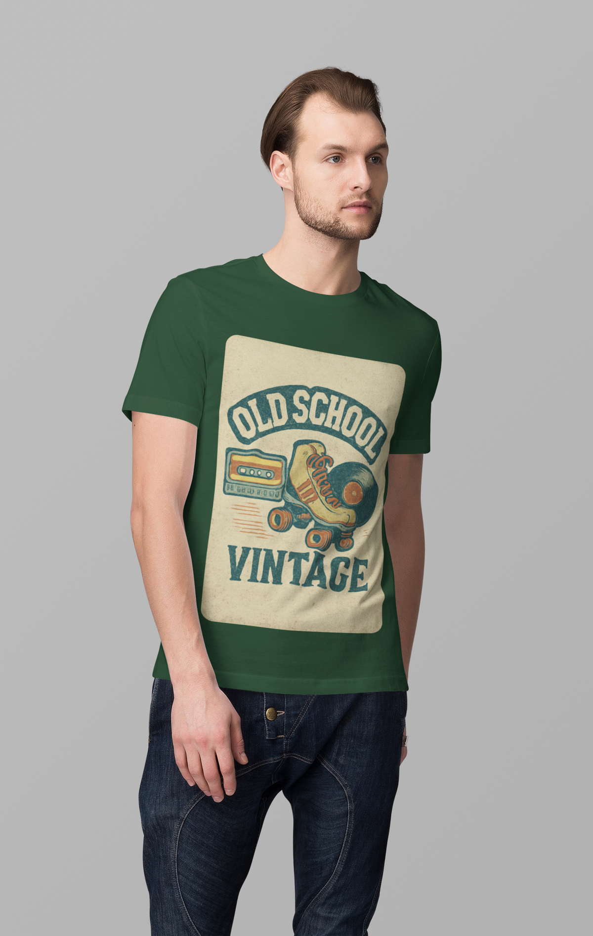 Retro Ride Radio - Men's Half Sleeve Round Neck T-Shirt