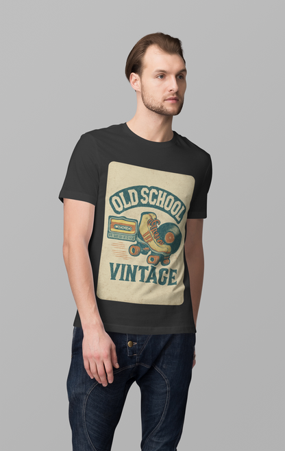 Retro Ride Radio - Men's Half Sleeve Round Neck T-Shirt