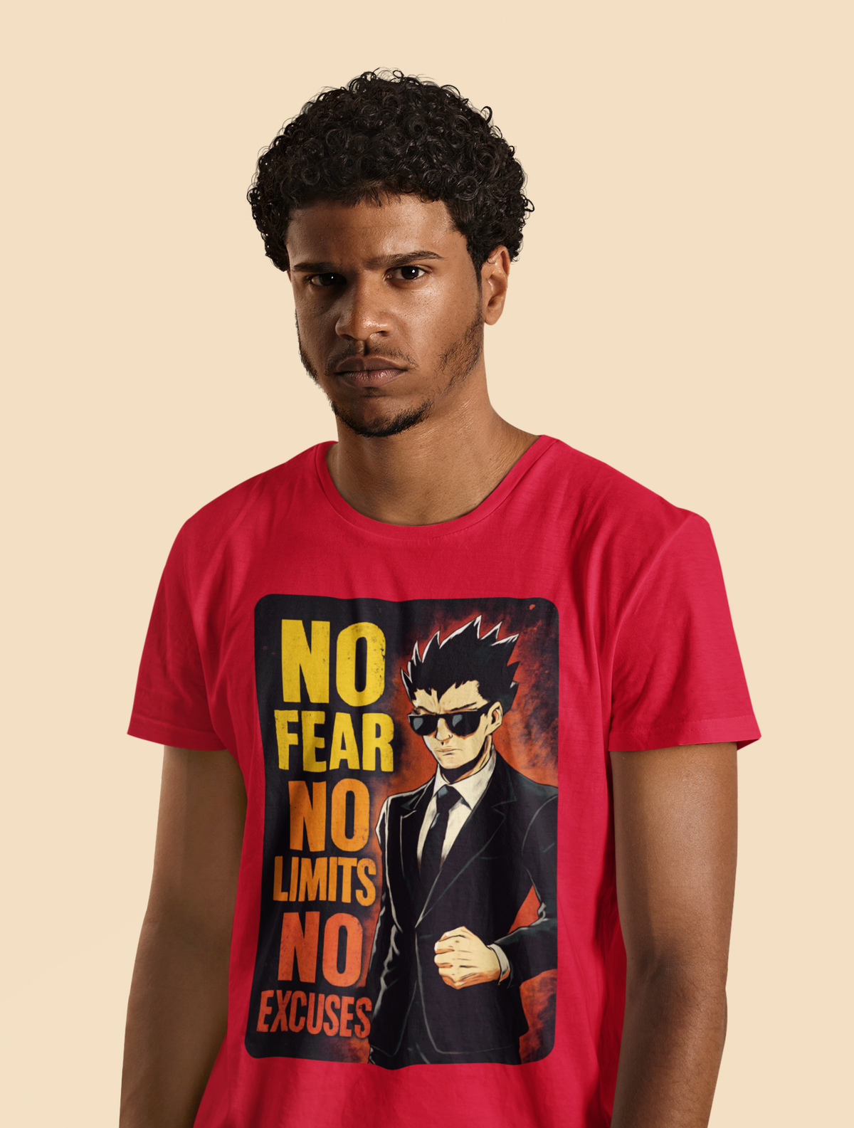 Fearless Mode - Men's Half Sleeve Round Neck T-Shirt