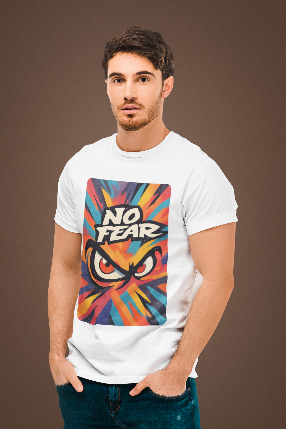 No Fear - Men's Half Sleeve Round Neck T-Shirt