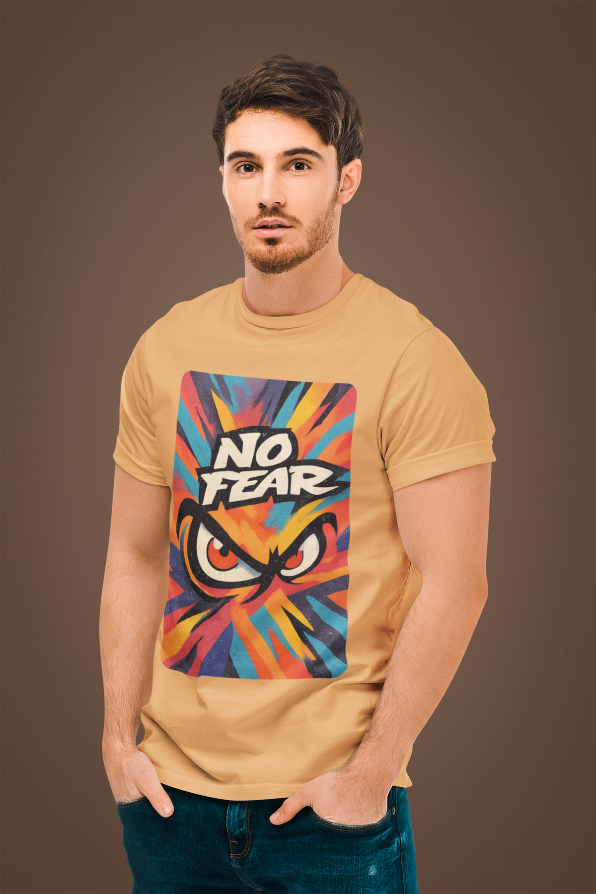 No Fear - Men's Half Sleeve Round Neck T-Shirt